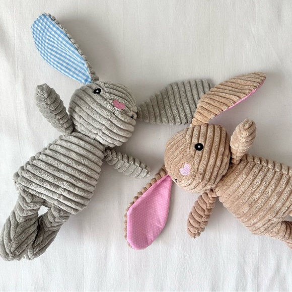 Adorable Plush Bunny Pair - Picture 2 of 8